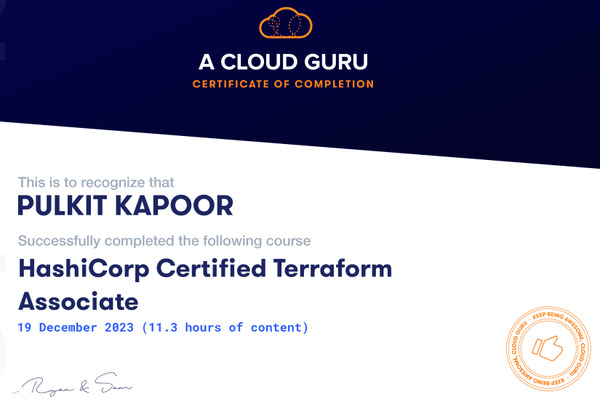 Certified Terraform Associate